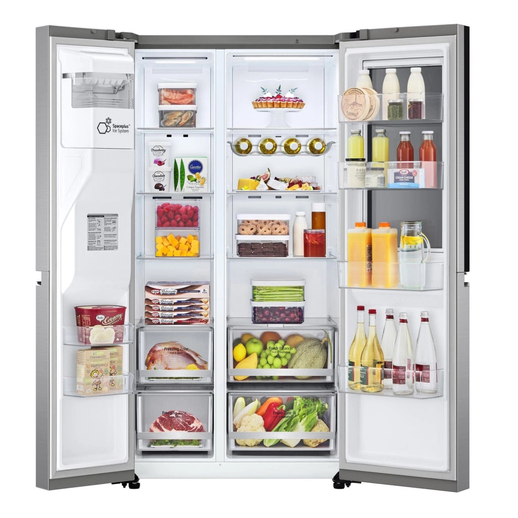 LG InstaView Frigorifero Side-by-Side GSXV80PZLE Classe E Capacità 635 litri Total No Frost