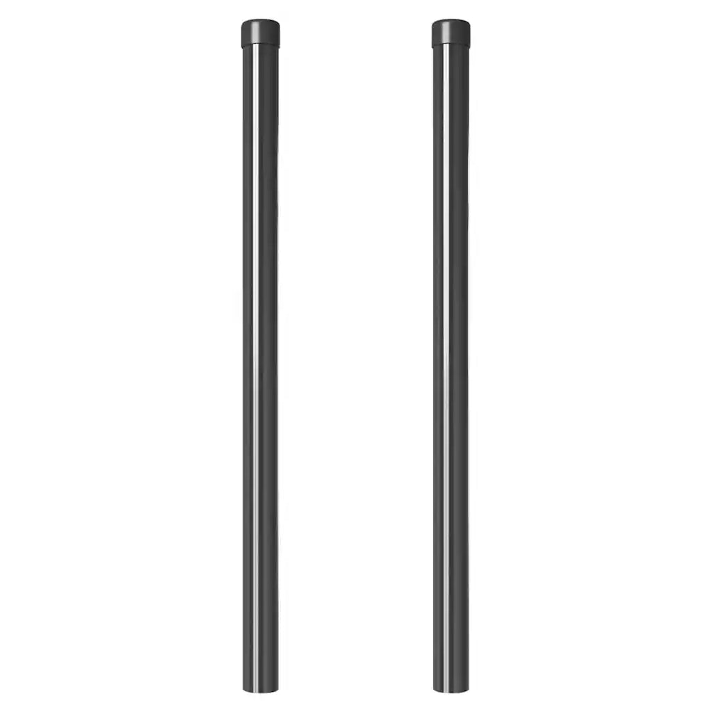 Palo della recinzione 2 pz Grigio 80 cm CFW7578389