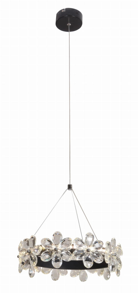 Lampada a sospensione LED Candellux Arvin Ø30 nero