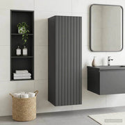 Mobiletto da Bagno a Muro Nero 33 x 34,5 x 60 cm 890663