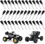36 Pezzi di Clip di Carrosseria RC con Cerniere a Tendine, Accessori di Abbinamento della Scocca per Auto a Controllo Remoto, R Tipo di Imbussi per Modelli 1/10, 1/12 e 1/16
