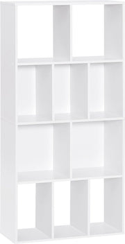 Scatola per Libri Scandinava - Cassettiera / Libreria / Libreria a Scaffalatura - 60x20x120 cm - Bianco
