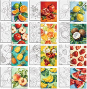 12 Canvassi a Tela con Tema Frutta per Dipinti