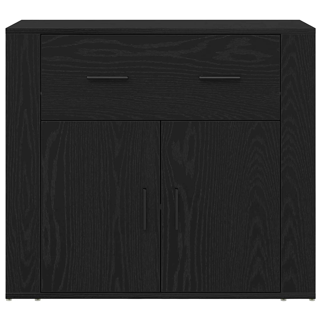 Credenza Rovere Nero 240 x 33 x 70 cm Legno multistrato 3333084