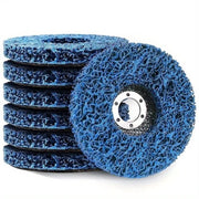 125 mm slijpschijf CSD con grove textura per la rimozione di ruggine e vernice, con superficie di abrasione duratura e dischi abrasivi colorati. Adatto per smerigliatrici a forma di "V" (blu).