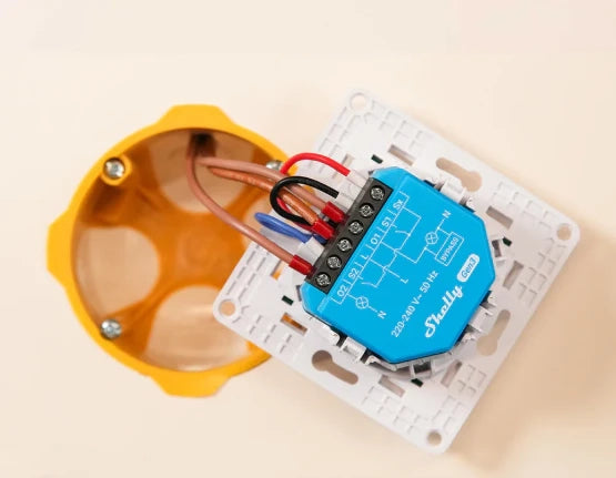 Shelly 2L Gen3 - Interruttore intelligente 2 canali senza neutro Wi-Fi/BT/Matter ·