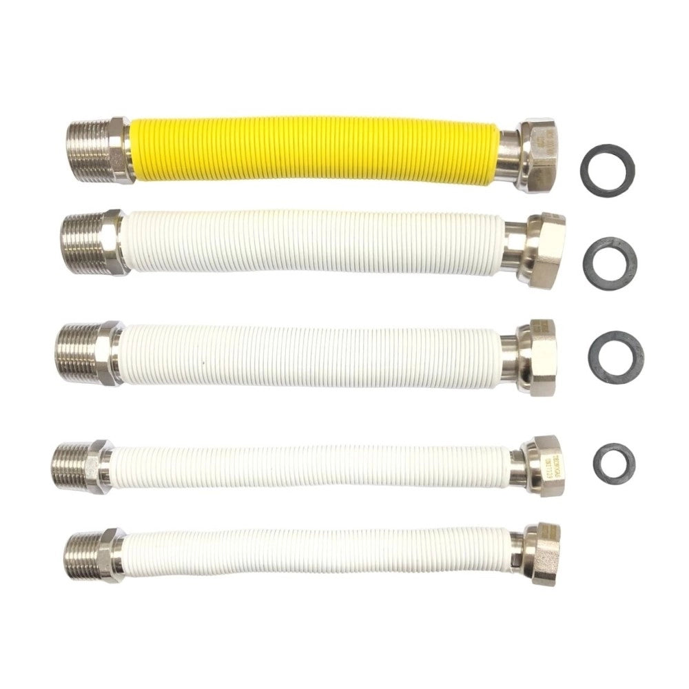 Kit Raccordi Flessibili Certificato Allacciamento Klimaline per Scaldabagni