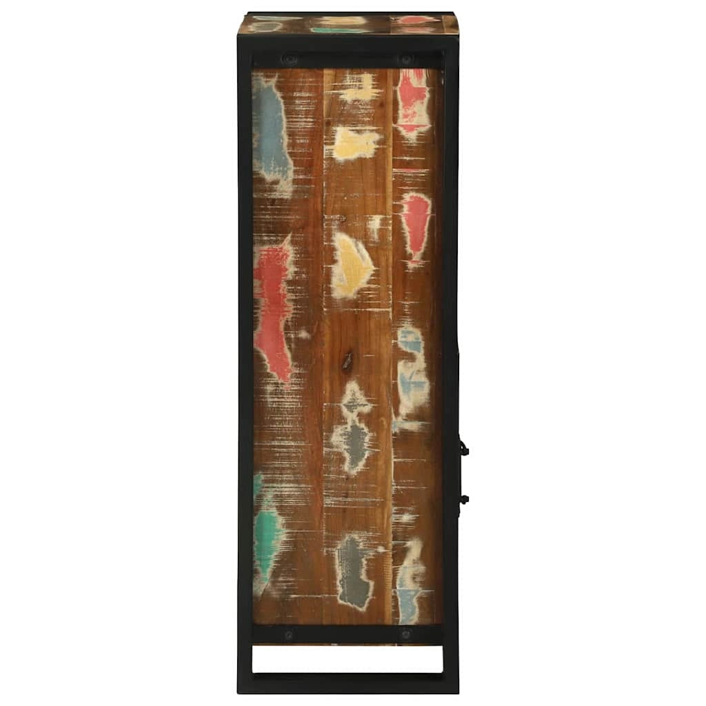 Mobiletto da bagno moderno con spazio interno 40 x 30 x 90 cm in legno riciclato marrone 02_0057647