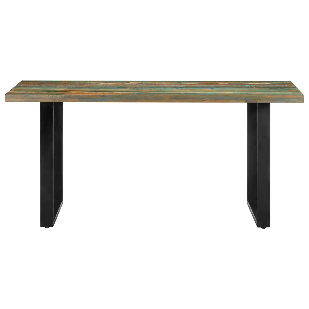 Tavolo da Pranzo 160x80x75 cm in Legno Massello di Recupero cod mxl 65489