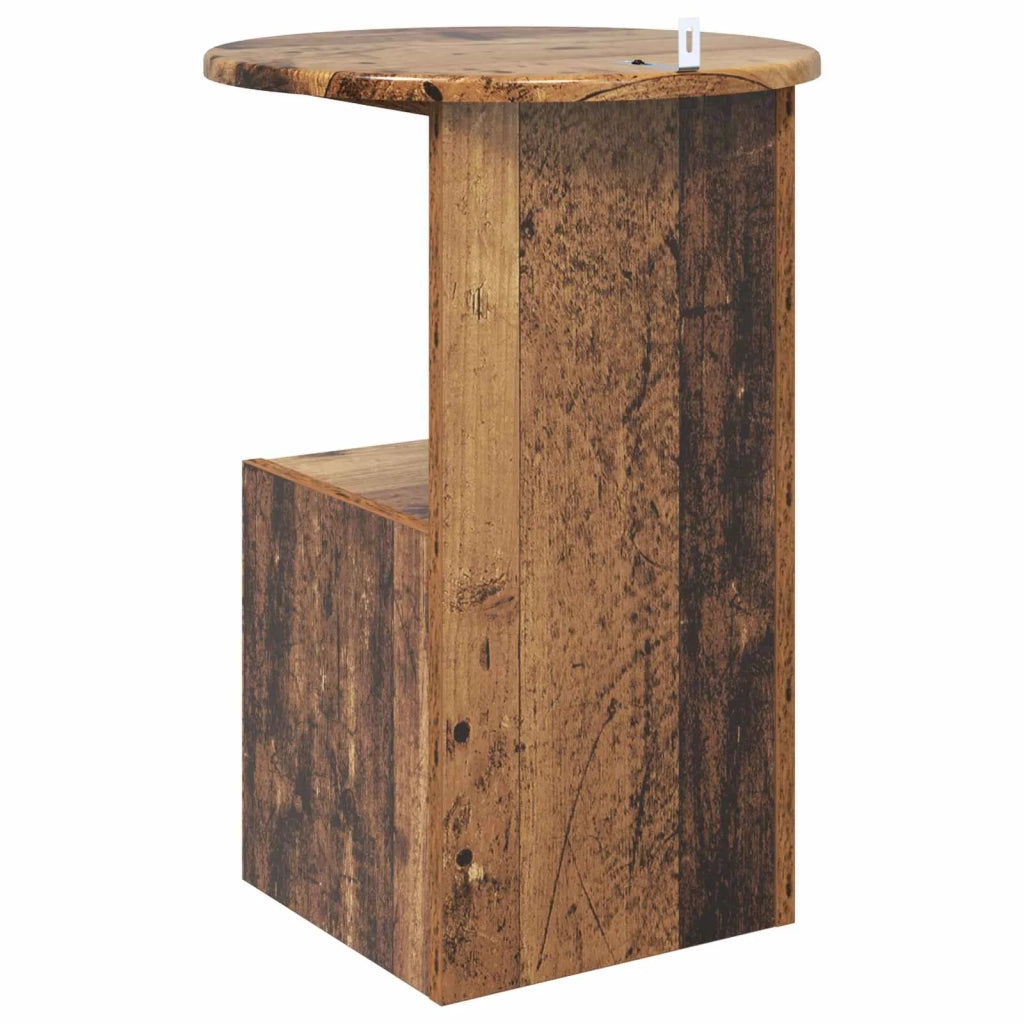 Tavolo laterale Legno antico Ø 39,5 x 55 cm 8001044