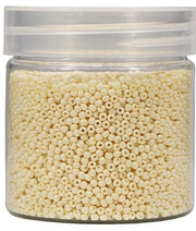 10000 pezzi / 110 gram in scatola, 12/0 kralen beige vetrose piccole perle zaad per la creazione di accessori da orecchio bracciali collane (beige)