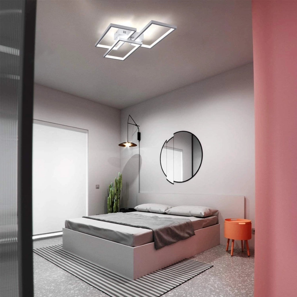 ZMH Lampada da soffitto plafoniera LED dimmerabile 63W telecomando per soggiorno