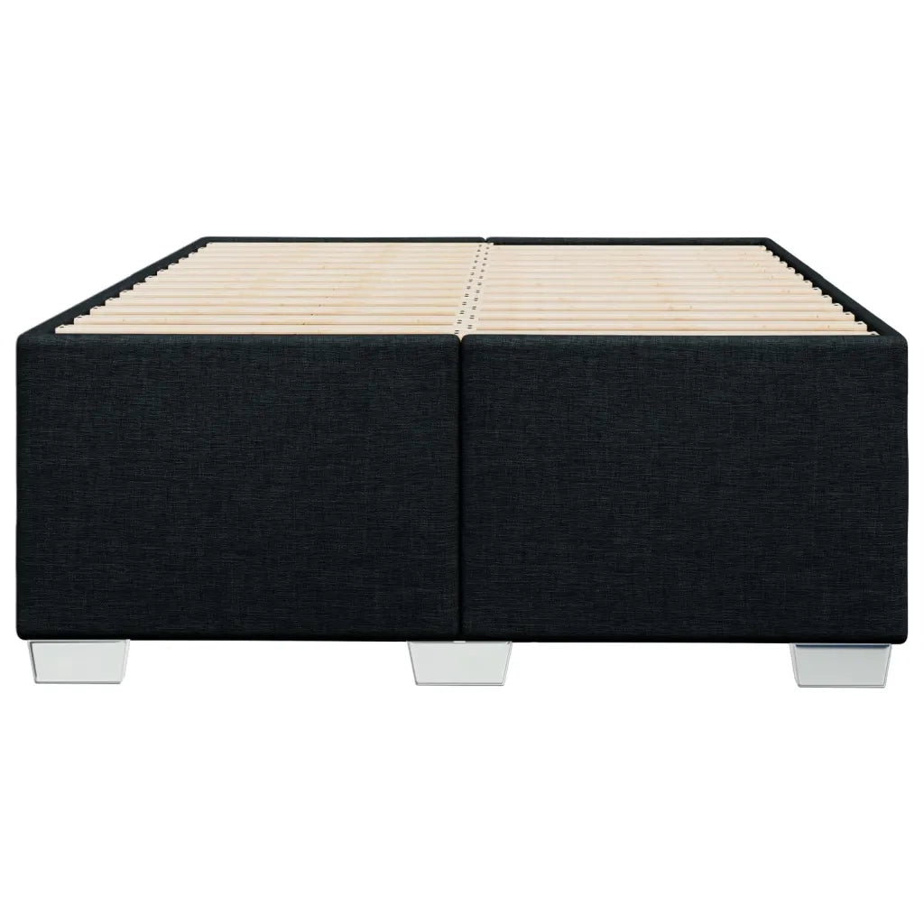Giroletto senza Materasso Nero 120x190 cm in Tessuto