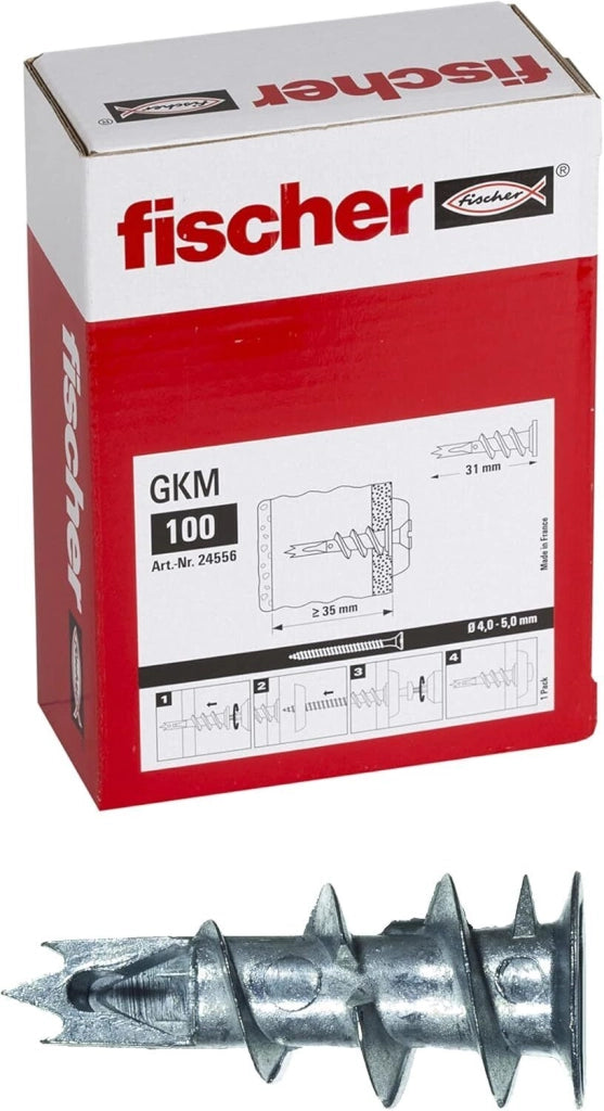 Tassello Per Cartongesso Gkm (100 Pz.)