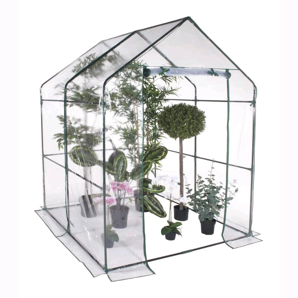 Serra da Giardino Senza Ripiani con copertura in PVC impermeabile 140x140x197H cm