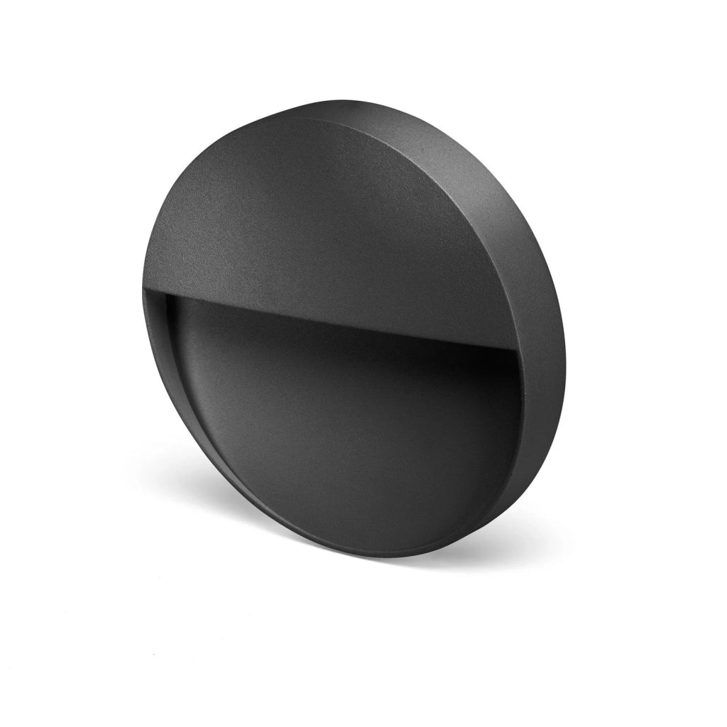 Segnapasso led da parete colore antracite mod. Bilbao 3R