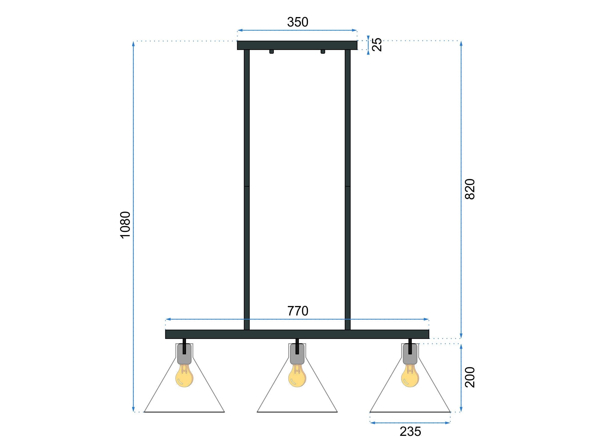 Lampada Da Soffitto Di Vetro Metallico APP318-3CP