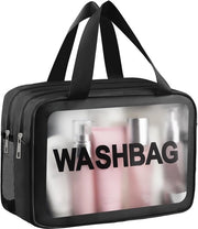 Borsa cosmetica, separatore umido/secche, grandi borse trasparenti PVC per bagno, borse per trucco per signore e signore