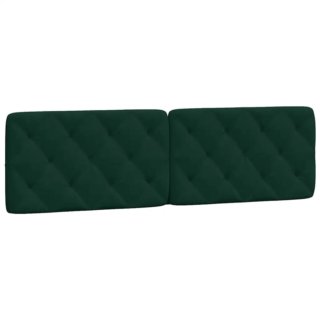 Cuscino Testiera Verde Scuro 180 cm in Velluto CFW2957372