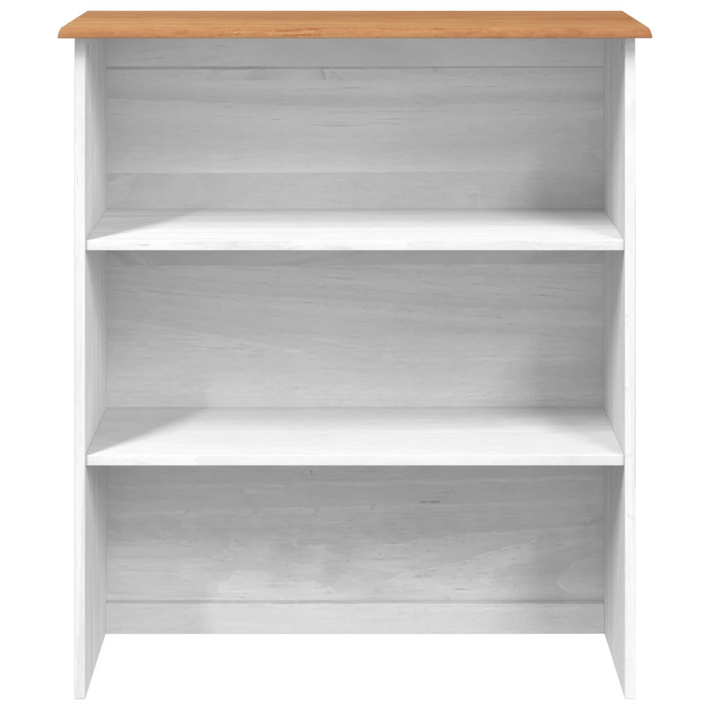 Gabbia "ASKIM" Bianca 91x30x104 cm in Legno Massello di Pino