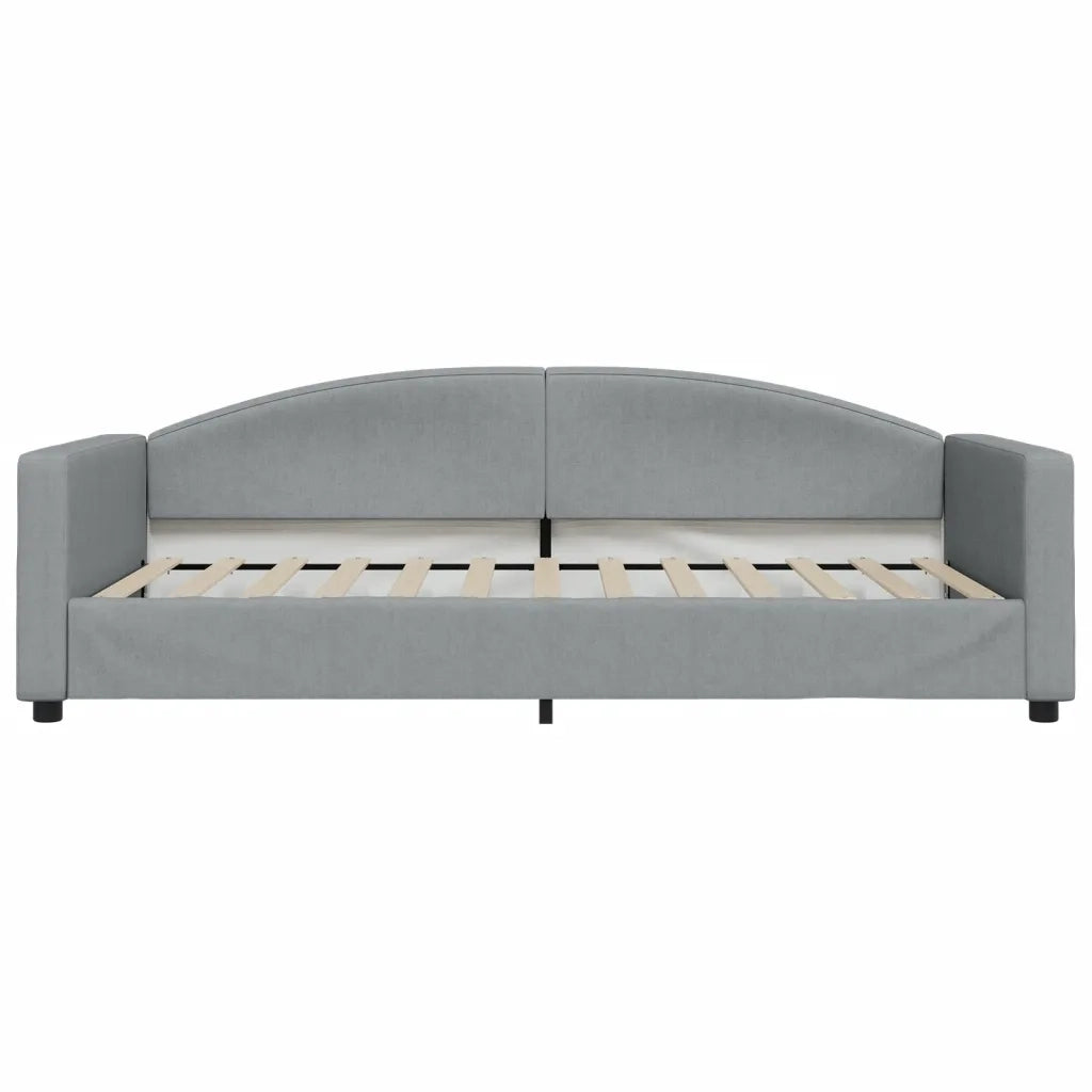 Divano Letto Estraibile Cassetti-Sofa Letto-Daybed Grigio Chiaro 100x200 Tessuto 990572