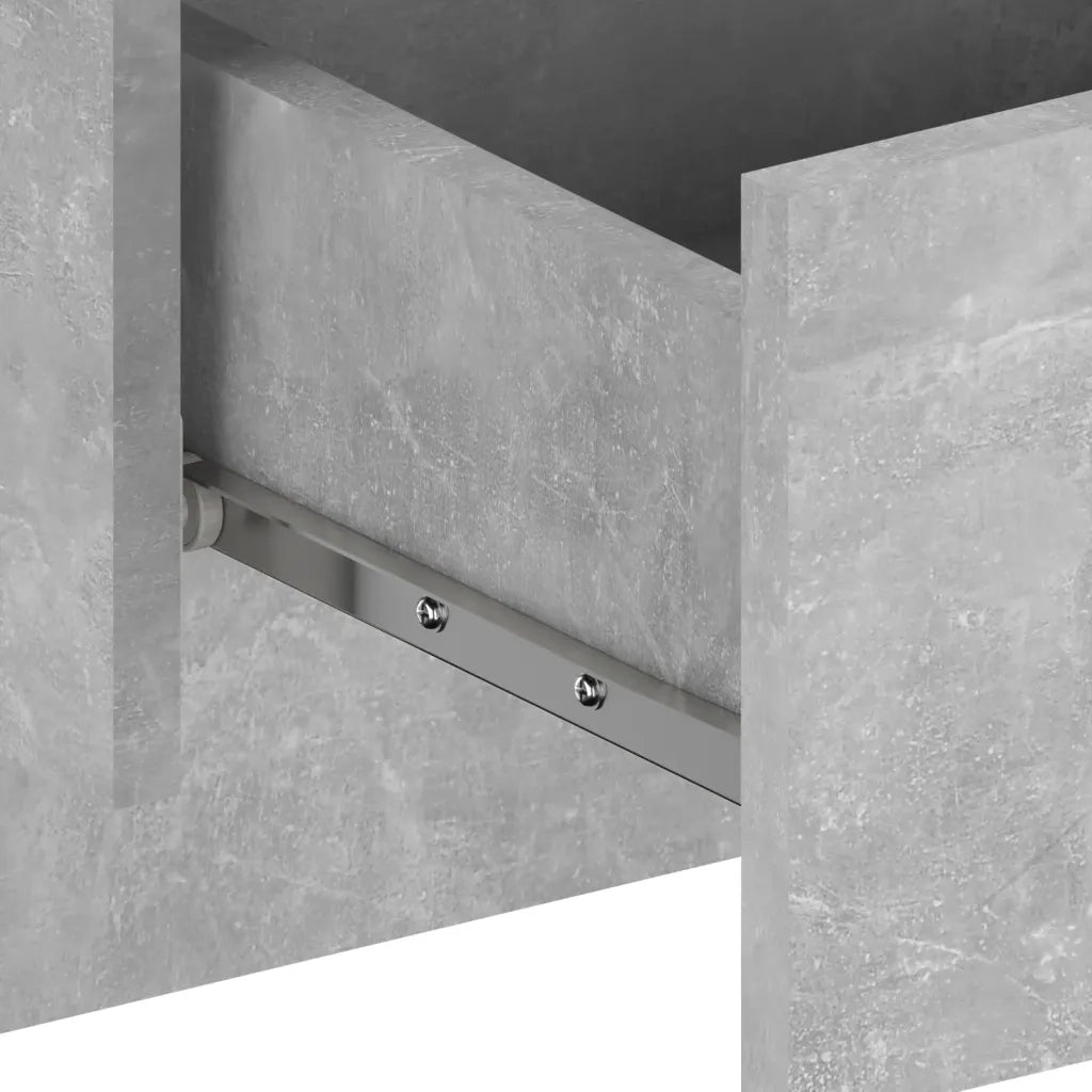 Comodini a Muro 2 pz Grigio Cemento cod mxl 30658