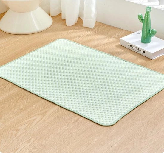 Matrice di gel per gatti - 40x30cm - Mat di raffreddamento per gatti e cani - Mat di raffreddamento portatile per auto e casa - Mat di respirazione per il sonno - Utilizzabile in gabbie, recinti canini, letti e divani - Lavabile in lavatrice