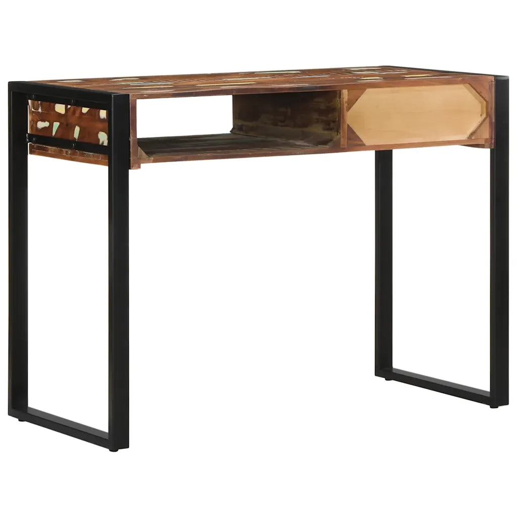 Scrivania Multicolore 100x50x75 cm in Legno Massello Recupero 4015932