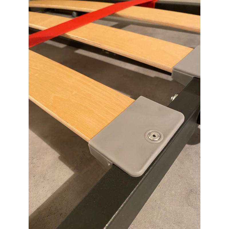 Letto a scomparsa singolo orizzontale Kando con materasso - Noce