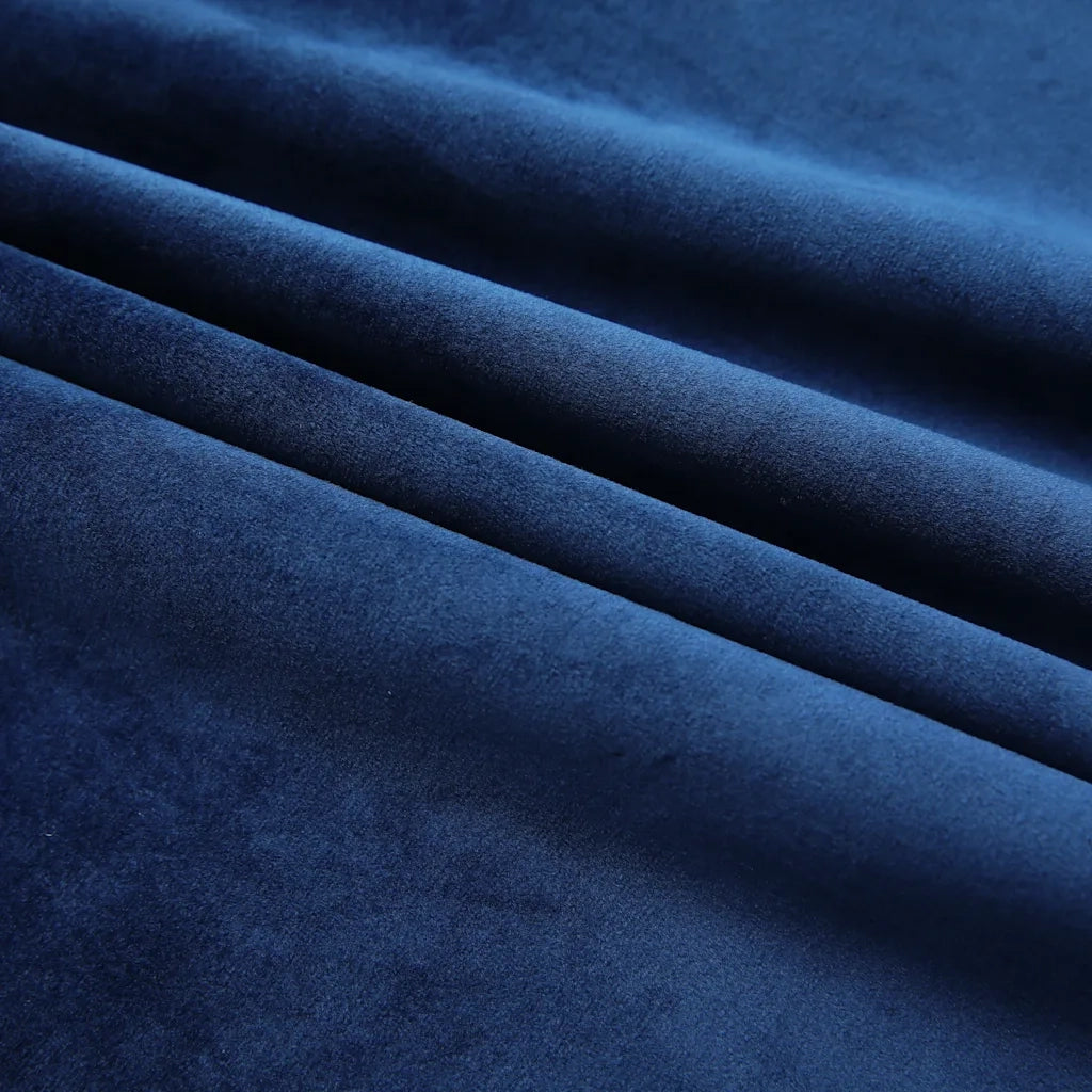 Tende Oscuranti con Ganci 2 pz Blu Scuro in Velluto 140x175 cmcod mxl 80739
