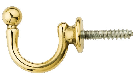 FERMATENDA GANCIO SFERA ORO LUCIDO 33X26 MM*- 50,0 pz