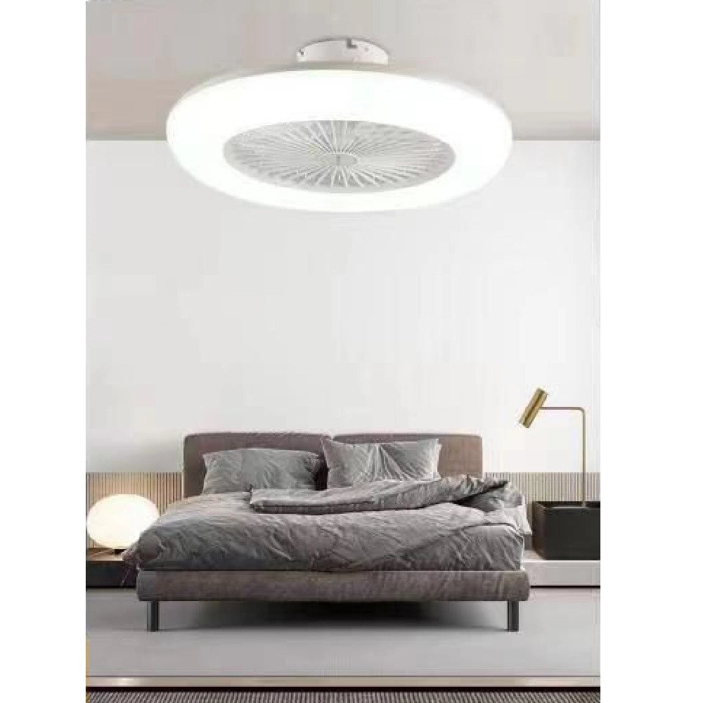 Trade Shop - Plafoniera Moderna Led A Soffitto Ventilatore Luce Dimmerabile 3000k-6500k 60004 -