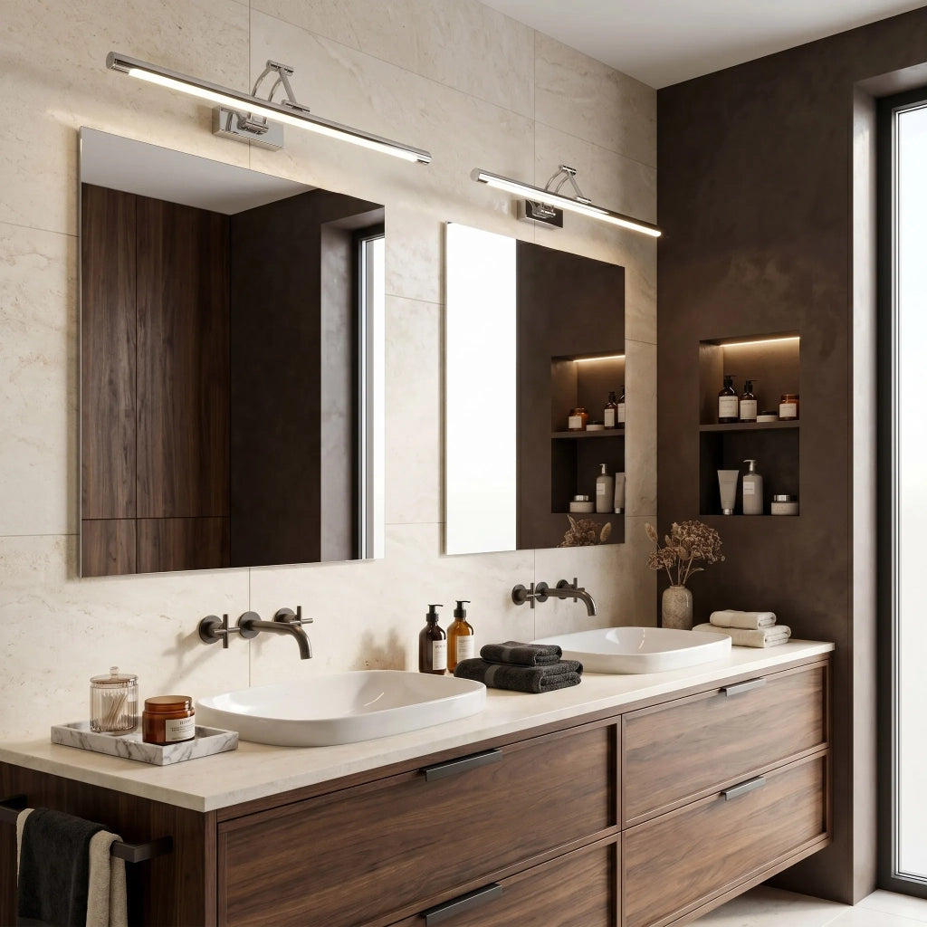 Applique Da Bagno Led Swe017-1w 60cm Chrome