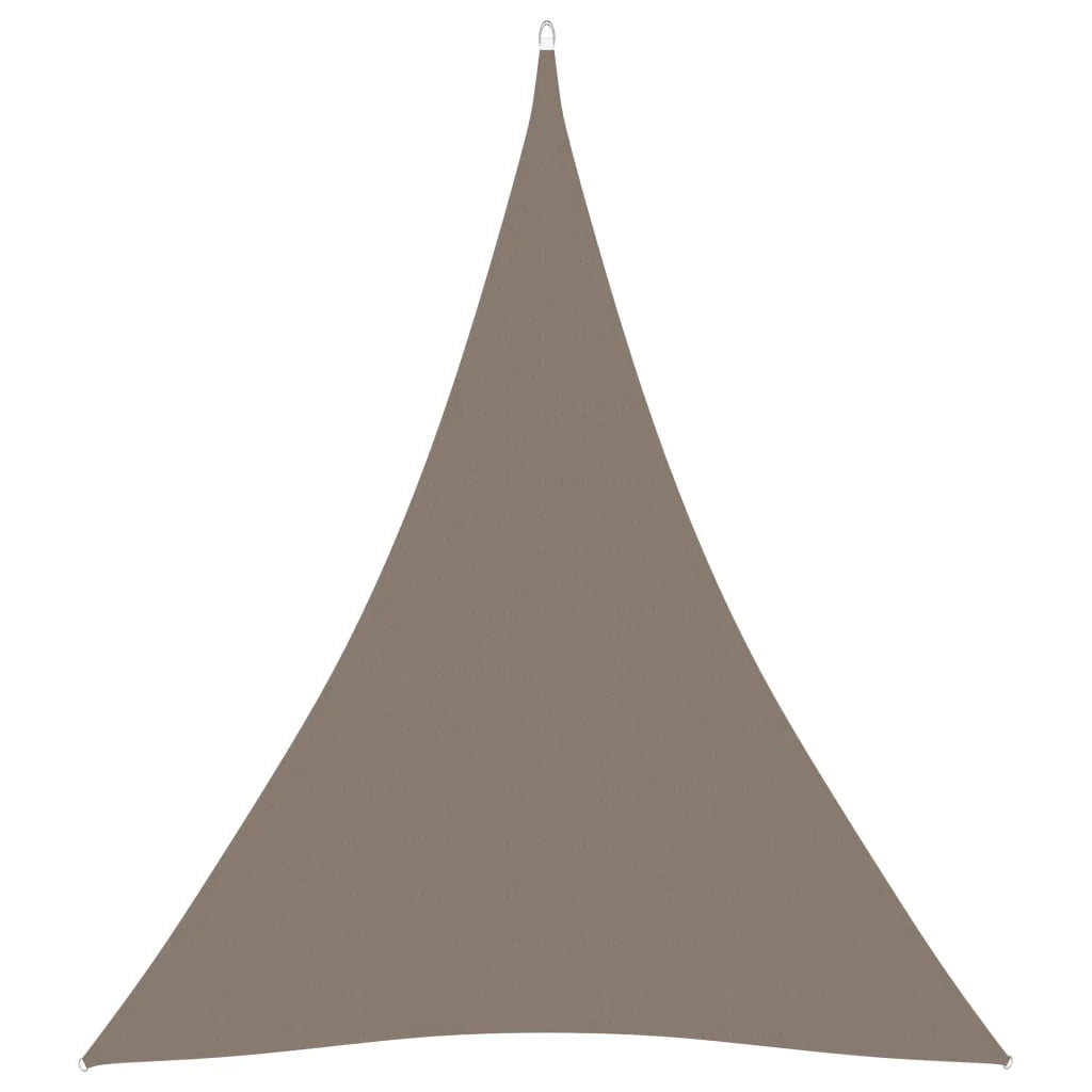 Vela ombreggiante triangolare in tessuto Oxford 3 x 4 x 4 m tortora 02_0009840