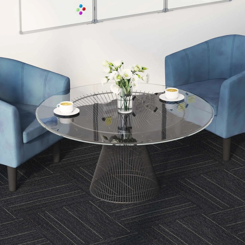 Piastrella per Tappeto Grigio scuro con strisce 50 x 50 cm CFW8972153