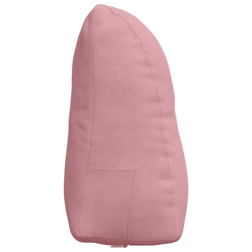Cuscino per Schiena Rosa 45 x 24 x 50 cm Velluto 42014375