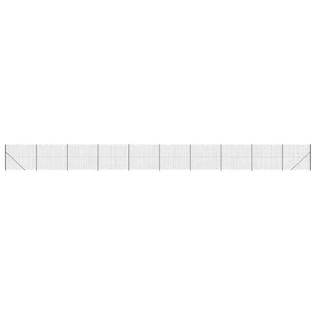 Recinzione Metallica con Flangia Antracite 1,4x25 m
