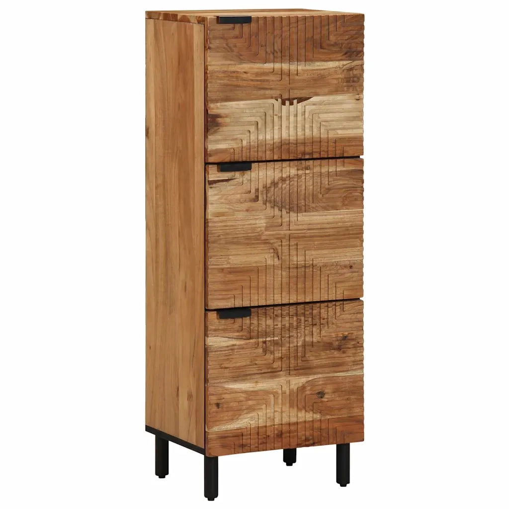 Credenza Naturale 40 x 33,5 x 110 cm Legno di Acacia Massello 4017785