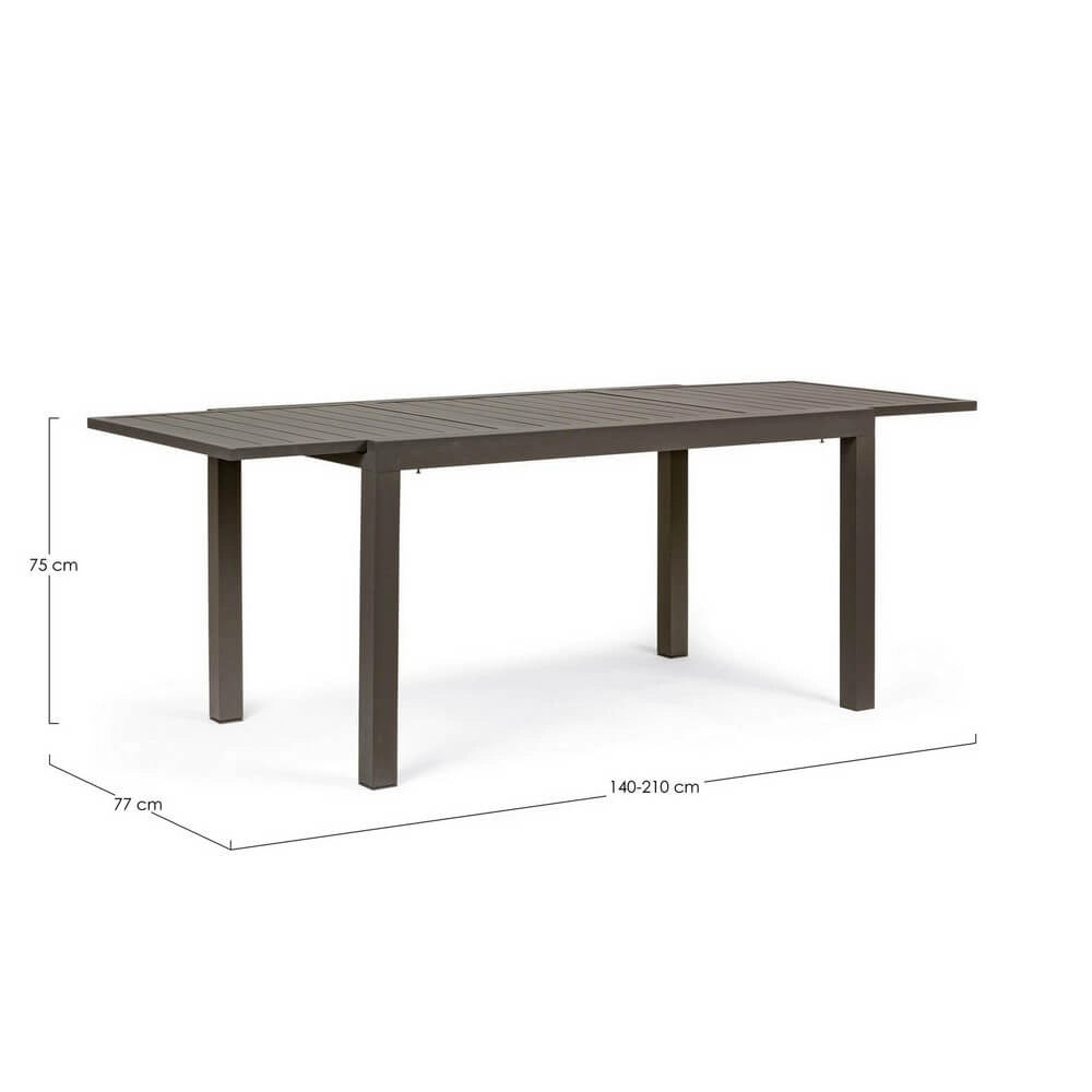 Tavolo da Giardino Allungabile in Alluminio 140-210 cm - NORDIC