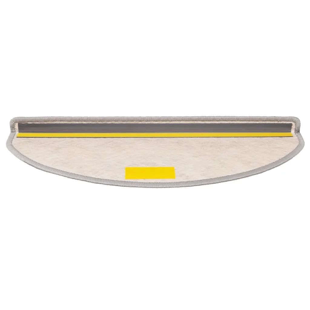 Tappeti Adesivi Scale Aspetto Sisal 30 pz 65x21x4 cm Platino 3365870