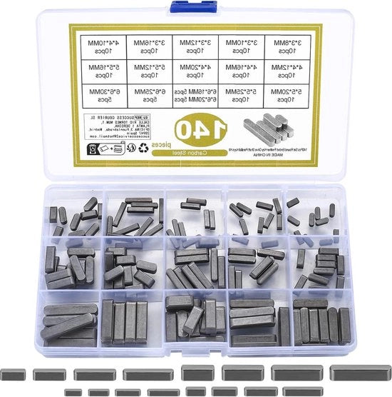 140 pezzi di set di veerwicke - kit di sostituzione - 3-4-5-6 mm - chiave di trasmissione parallela - chiave a Y - set di veicoli portatili - disco di ruota - cardani - kit di sostituzione