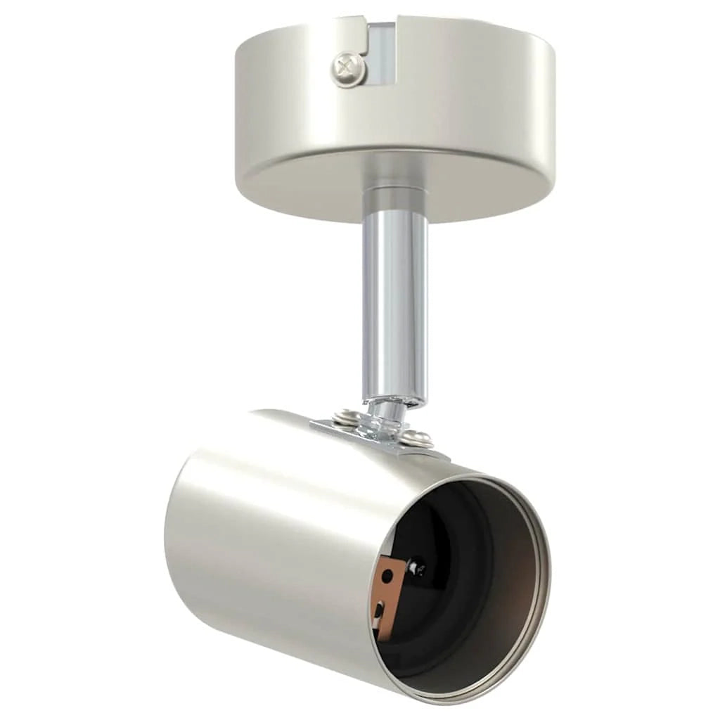 Moderno faretto da soffitto orientabile design elegante uso interno 6,5 x 6 x 11,5 cm metallo nichelato 02_0058287