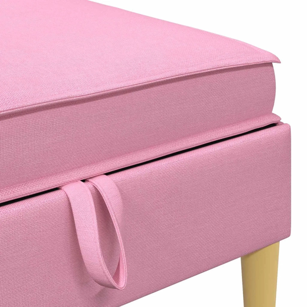 Set di divani modulari con spazio di archiviazione 6 pcs Rosa