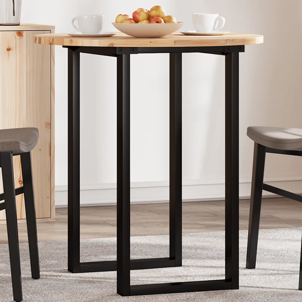 Piano Tavolo Rotondo Ã˜70x2 cm in Legno Massello di Acacia