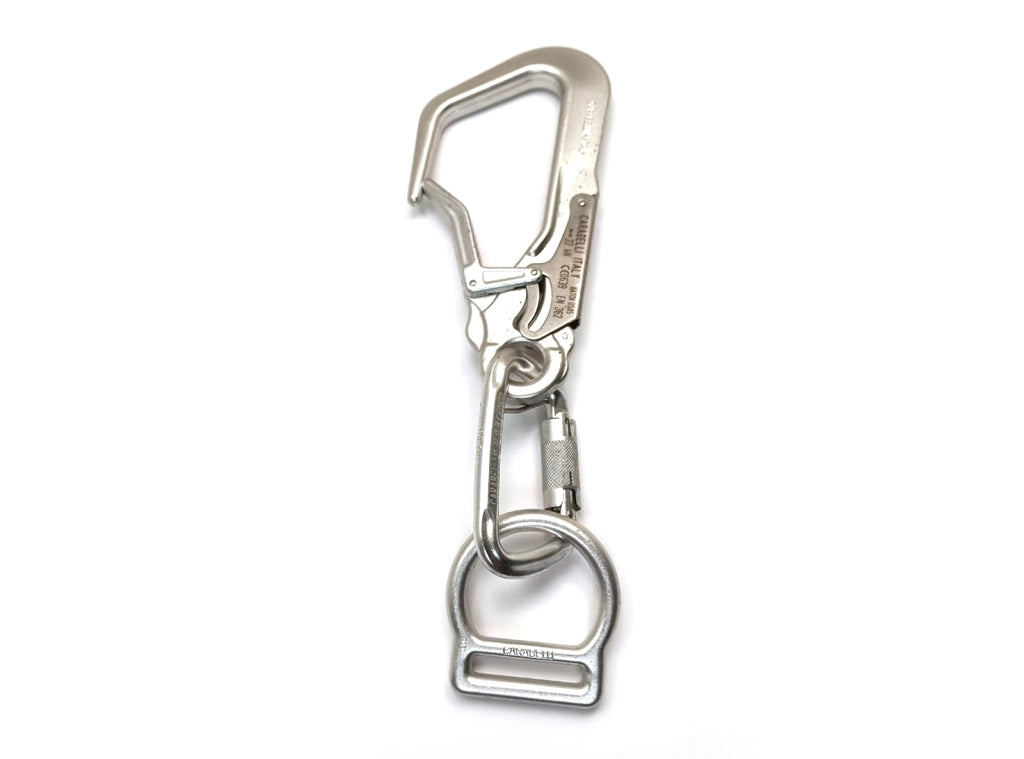 Kit Moschettoni da Arrampicata 22kN in Lega – Chiusura Automatica a Doppia Leva e Sistema Catch-Free – Set Moschettone per Climbing e Alpinismo