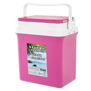 Trade Shop - Frigo Borsa Termica Rosa Portatile Con Coperchio Piatto Da 18 Lt Con Maniglia 017080 -