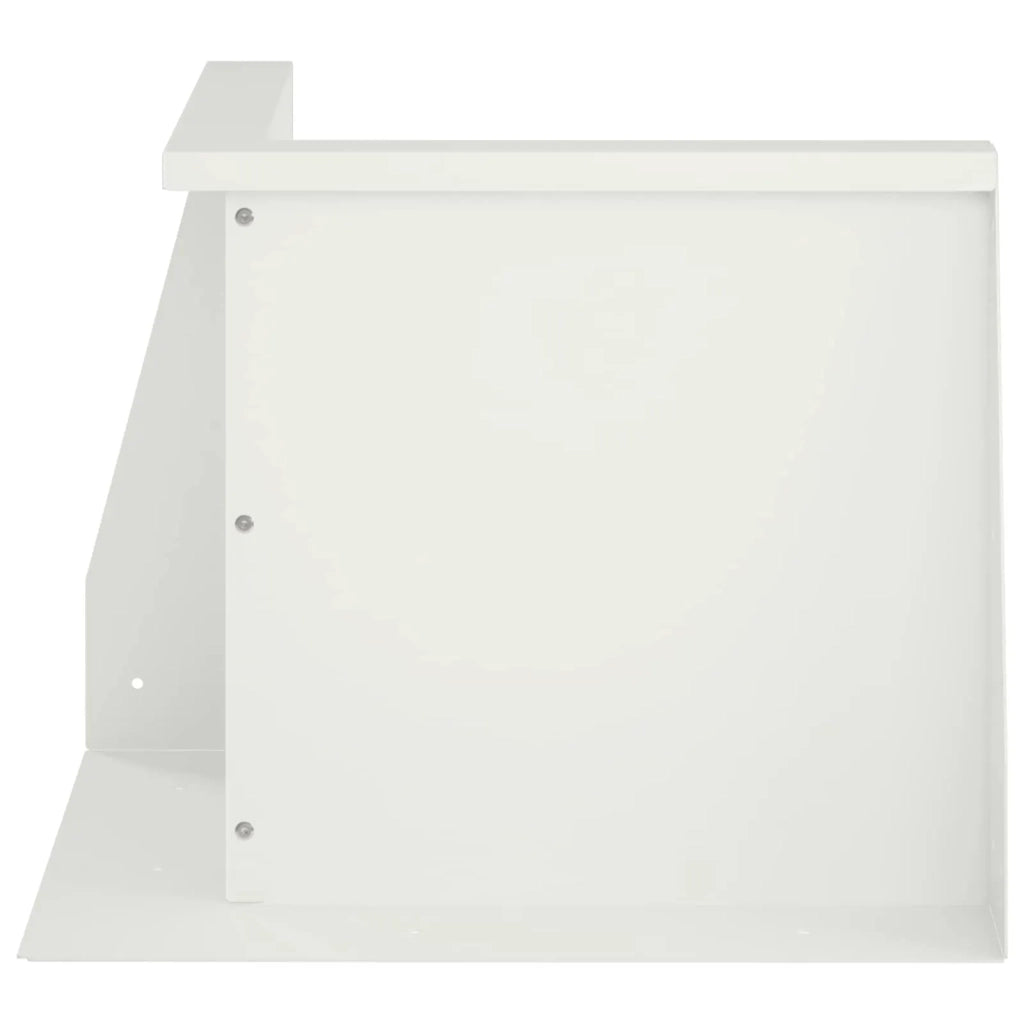 Muro di contenimento 50 x 50 x 50 cm Acciaio Bianco 8015187