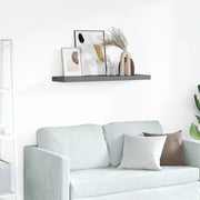 Scaffale a Parete Grigio Lucido 90x23,5x3,8 cm in MDF 323796