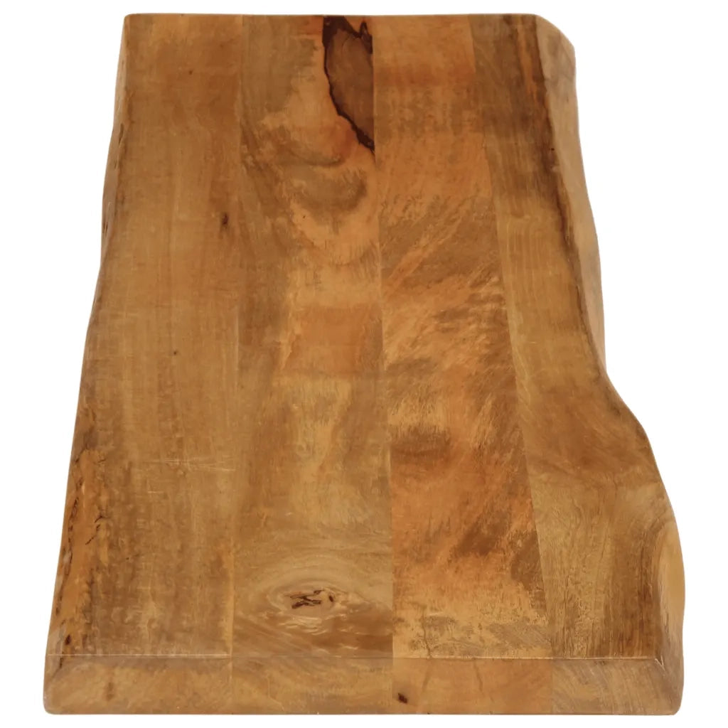 Piano Tavolo 180x40x2,5 cm Bordi Vivi in Legno Massello Mango 370761