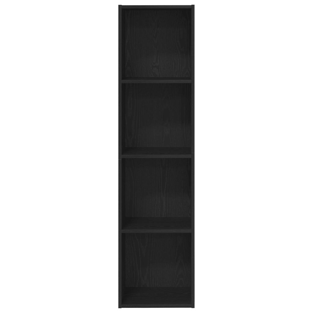 Cabinet per Libri/Cabinet per TV Rovere Nero 36x30x143 cm